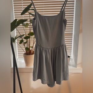 Sunday Best Charcoal Romper